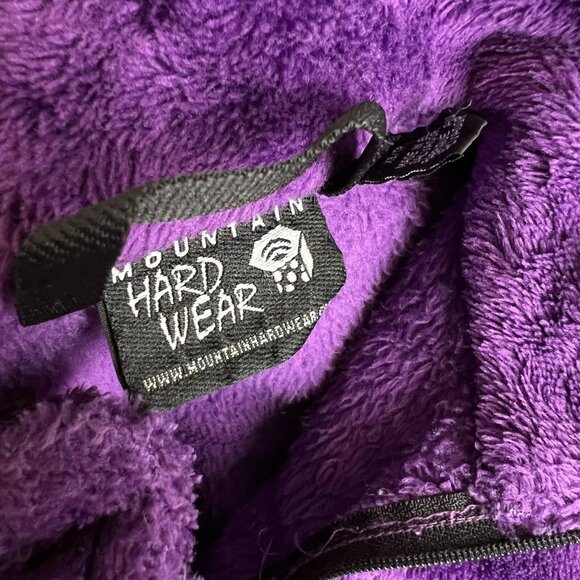 Mountain Hardwear Women’s Purple Fleece Jacket Size XS Soft Full Zip - Picture 3 of 6